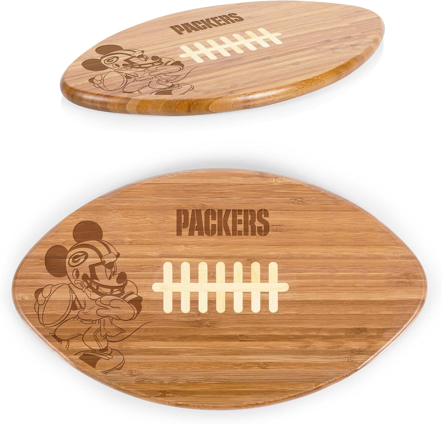 PICNIC TIME NFL unisex-adult NFL Mickey Touchdown! Football Cutting Board & Serving Tray