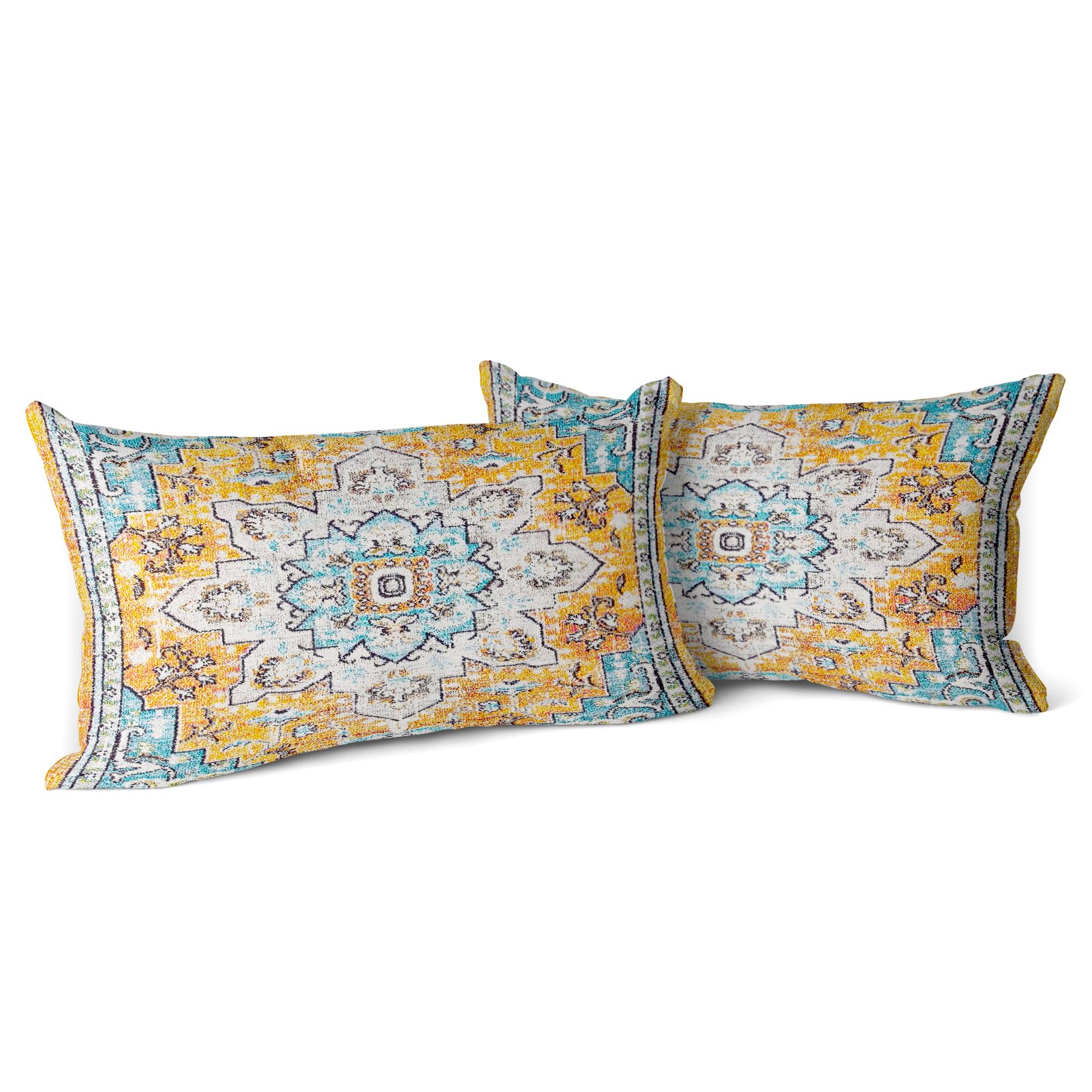 Snylcce 2er Set Boho Kissenbezüge Dekokissen 30 x 50 Samt So