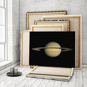 Amazon | 土星 数字キットによる絵画 数字油絵 土星の輪 平和な