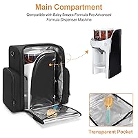 Vista 2 de Yarwo Estuche de transporte compatible con dispensador Baby Brezza Formula Pro Advanced (WiFi), calentador de botellas aislado bolsa de viaje