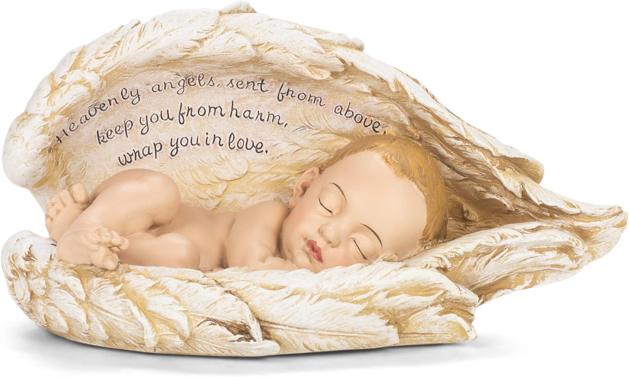 4.25 Inch Tall Sleeping Baby in Wings Figurine