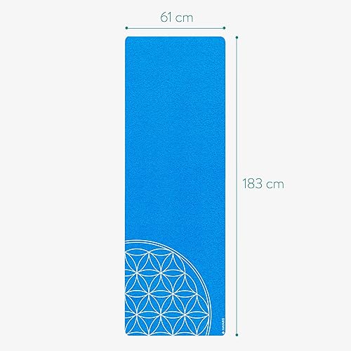 Miniatura 2 de Navaris Alfombrilla de yoga plegable para viajes, tapete de ejercicio de 116 pulgadas de grosor para pilates, entrenamiento, gimnasio, fitness,