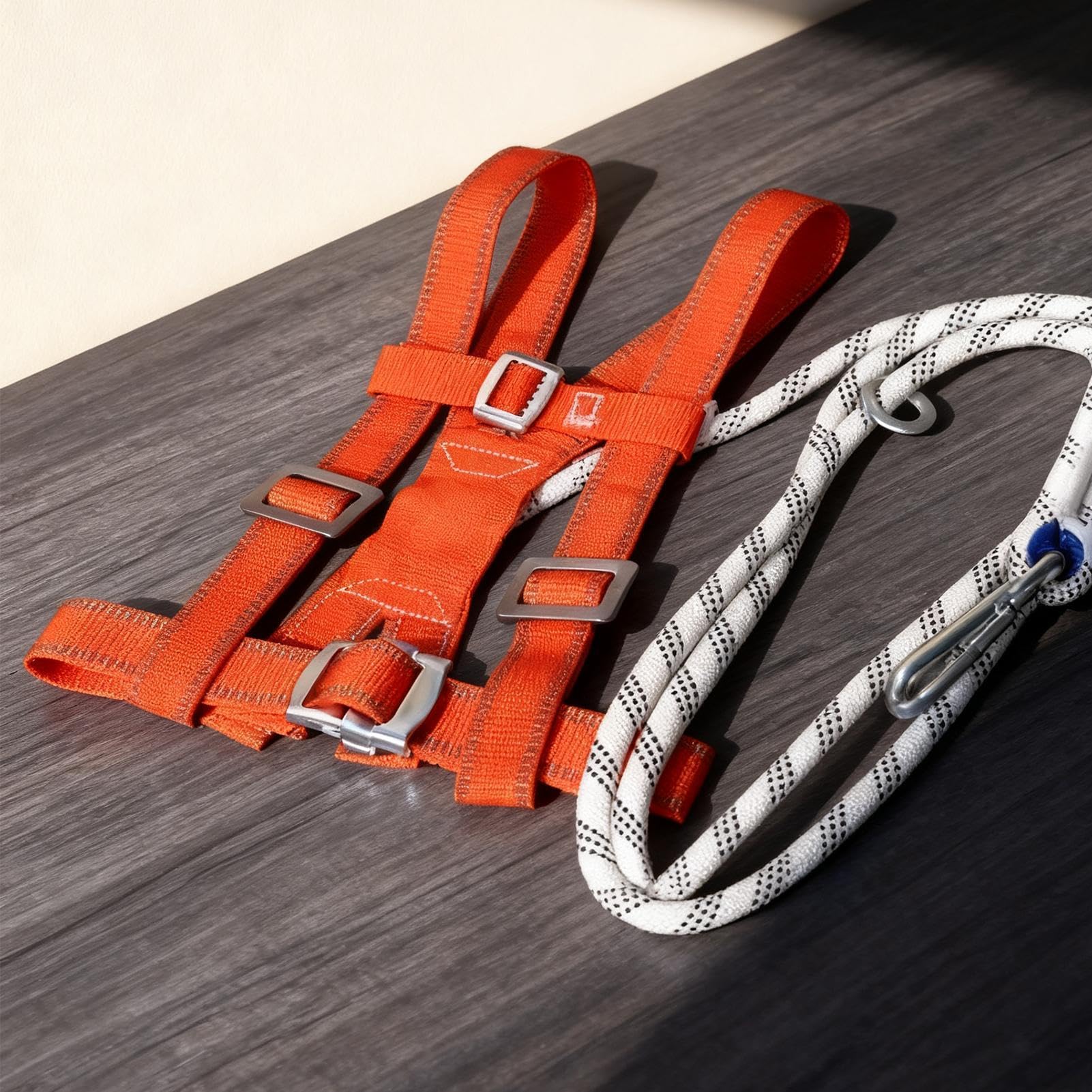 Arnés De Seguridad - Arnés De Seguridad Para Techo, Absorción De Impactos Ajustable, Almohadilla De Cintura Engrosada Para Personal De Almacén Mantenimiento Limpiador De Ventanas Escalador