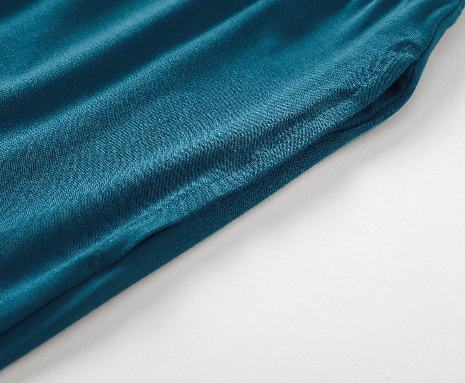 Latuza Women's Pleated Loungewear Top and Capris Pajamas Set - Image 4