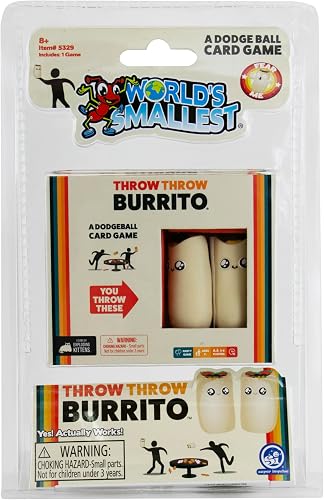 World's Smallest Throw Burrito A Dodgeball Jeu de cartes en taille miniature | J