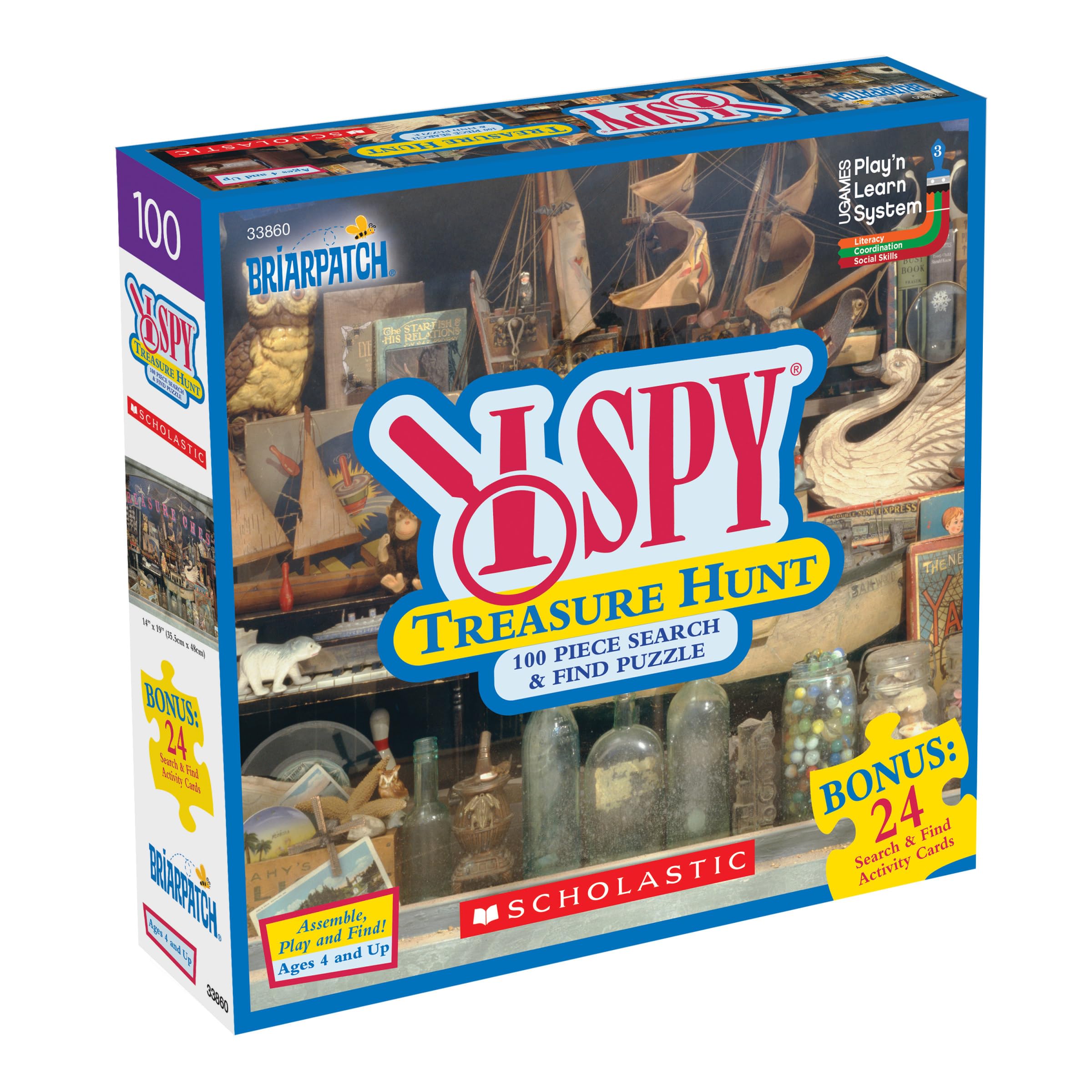 Briarpatch, I SPY Treasure Hunt 100 Piece Jigsaw Puzzle, Based On Search and Find Books, Preschool Learning for Kids