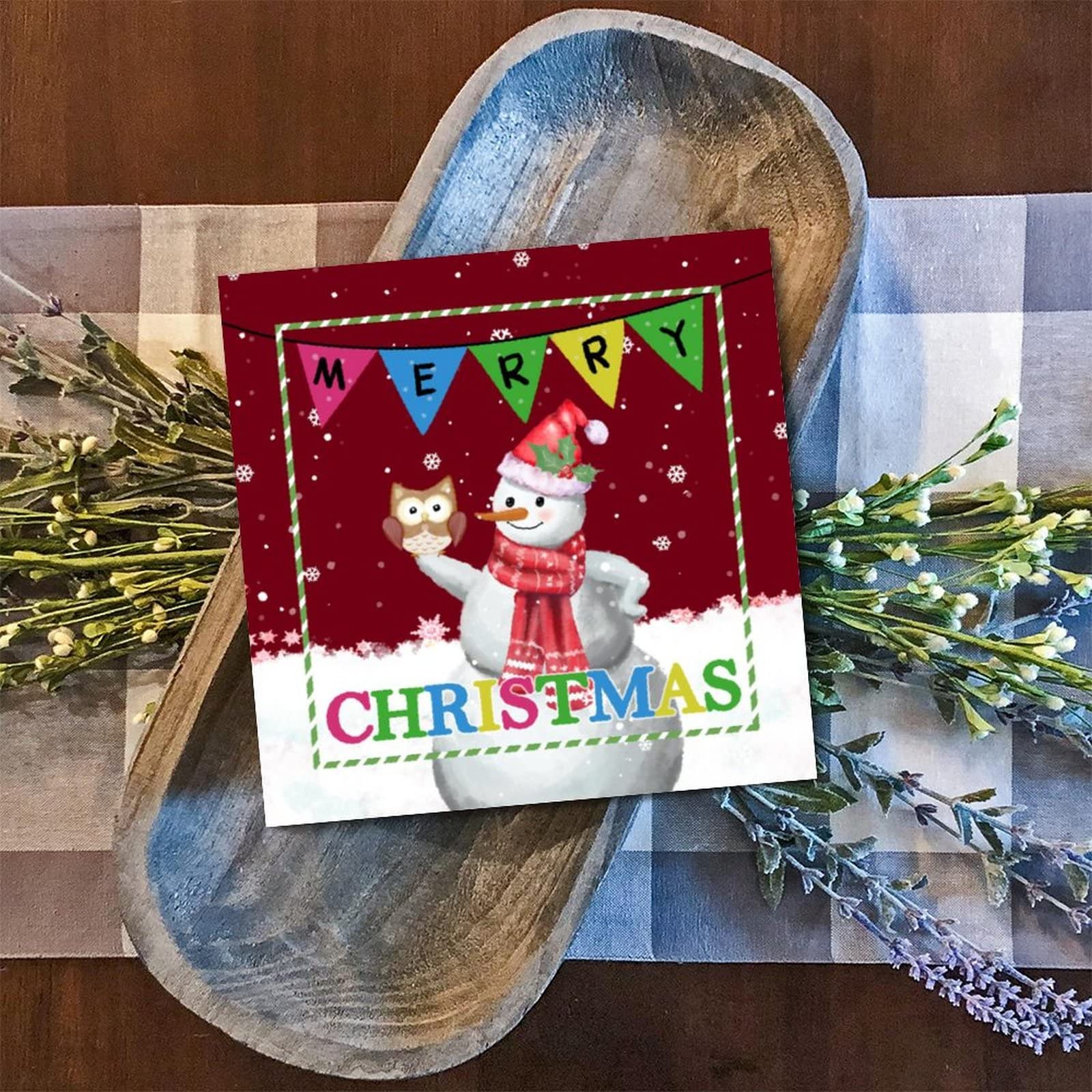 Panneau en bois Merry Christmas pour raviver les souvenirs d'enfance