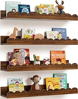 12 Baby Room Organization Ideas for New Parents 13 Scalloped Wall Bookshelves for Nursery, Floating Wooden Book Shelves for...