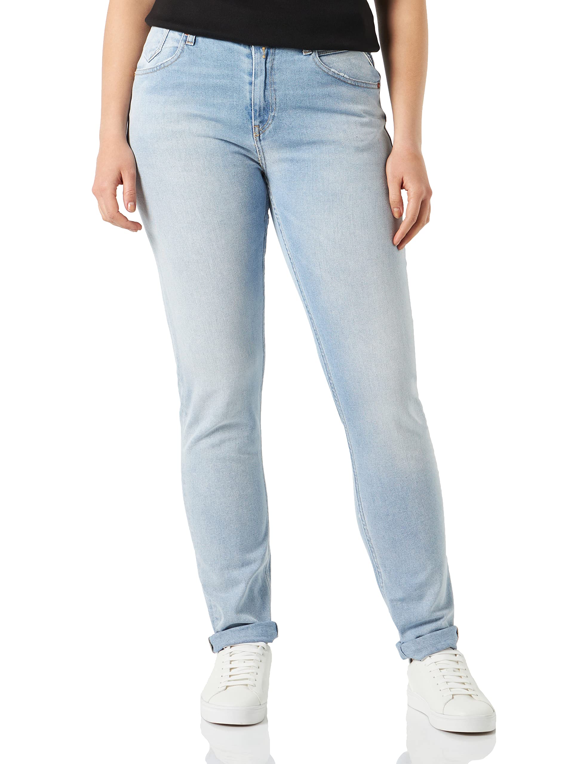 Replay Damen Jeans Marty Boyfit Rose Label, Super Light Blue 011 (Blau), 27W / 32L