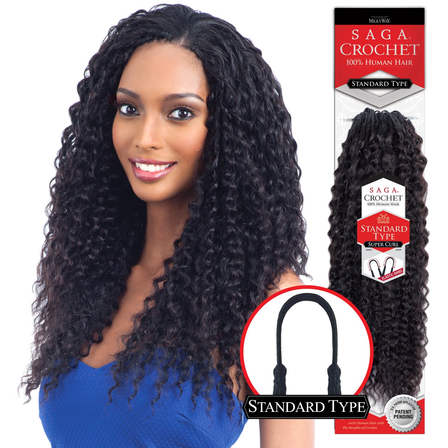 Amazon.com : Saga Human Hair Crochet Braids Standard Type Super