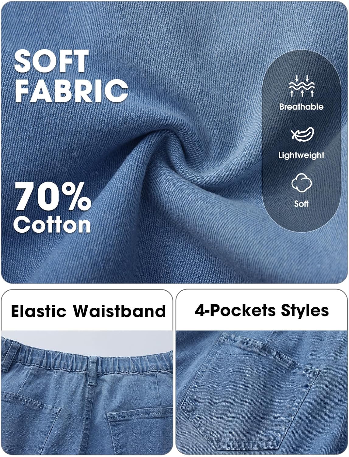 EXLURA Womens Barrel Jeans Wide Leg Y2K Boyfriend Denim Pants Hip Hop Vintage Baggy Jeans Cotton Mid-Low Elastic Waist Pants - Image 4