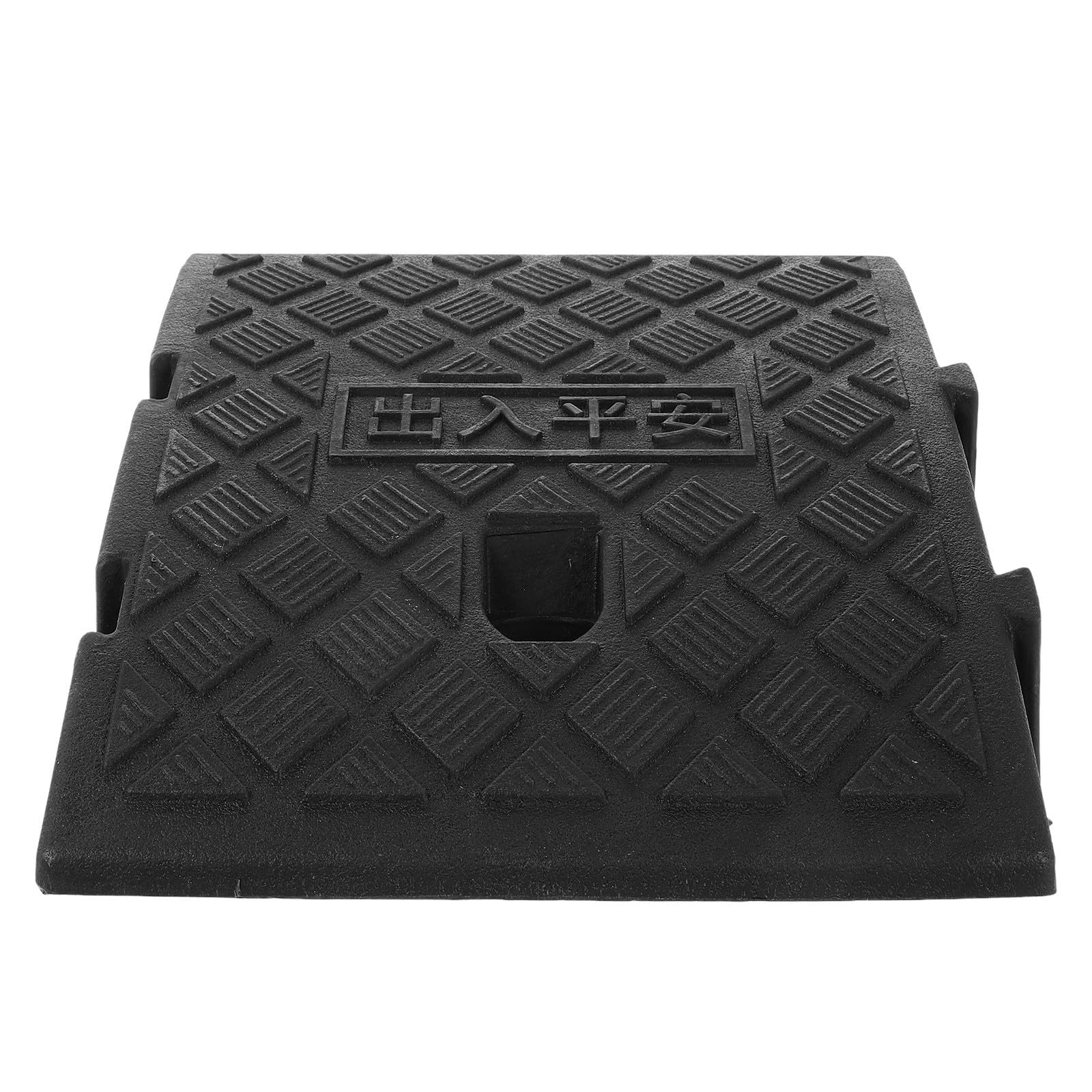 Gadpiparty Rampa para Motocicletas Protector de Umbral de Coche de Plástico Negro, Rampa de Bordillo, Estabilidad y Seguridad, Instalación Sencilla, para Cortacéspedes y Bicicletas