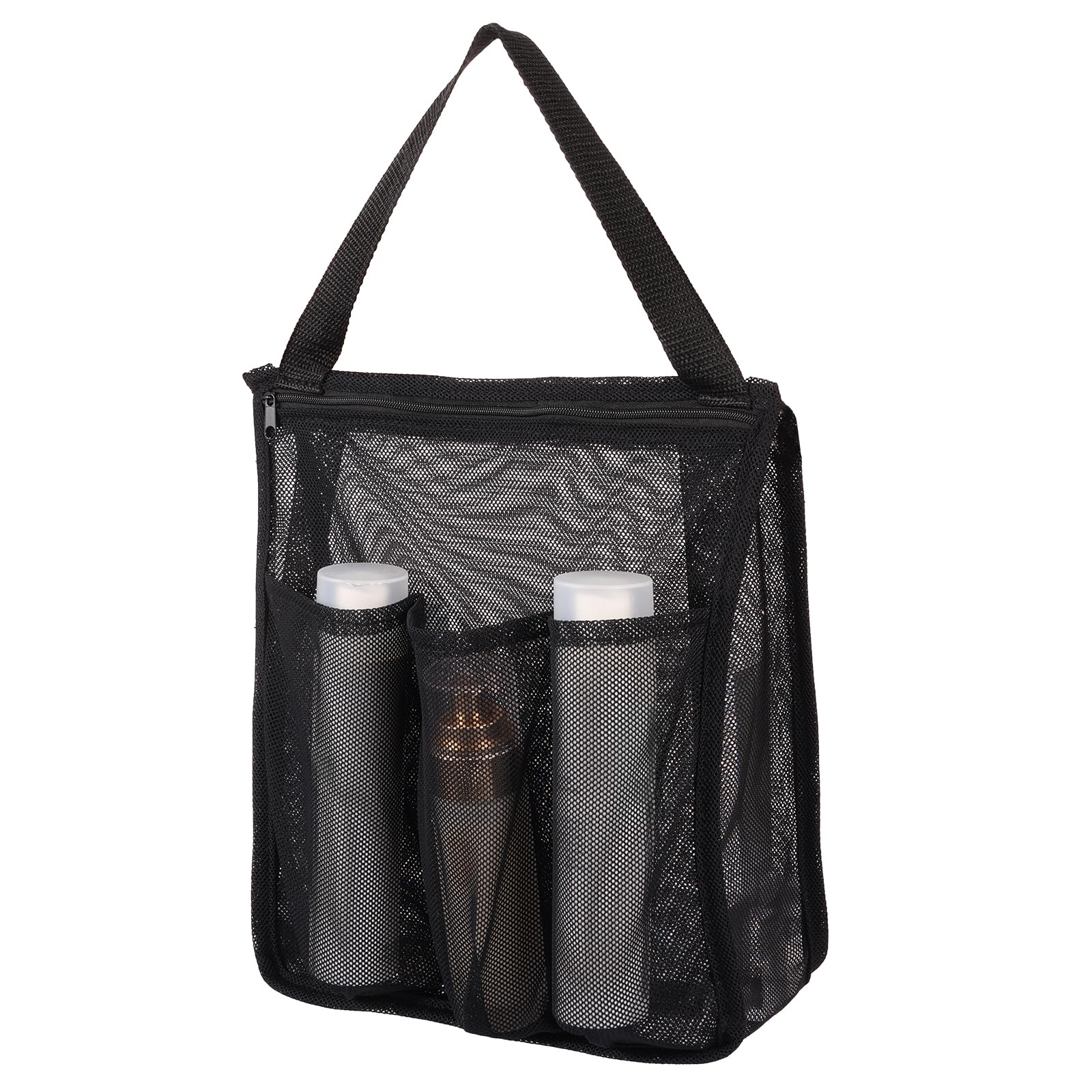 Muyoka Mesh Shower Caddy Large Capacity Stylish Mesh Shower Caddy Quick Drying Travel Toiletry Bag for Swimmer Traveler