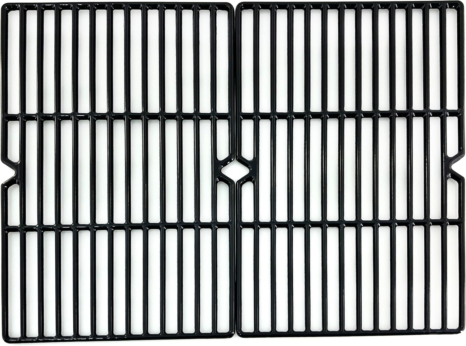 Direct store Parts DC107 19 1/4 Inch Set of 2 Porcelain Coated Cast Iron Cooking Grid (12 3/8" x 19 1/4" for Each) Replacement for Charmglow BBQ Grillware Nexgrill Weber Jenn-Air Others