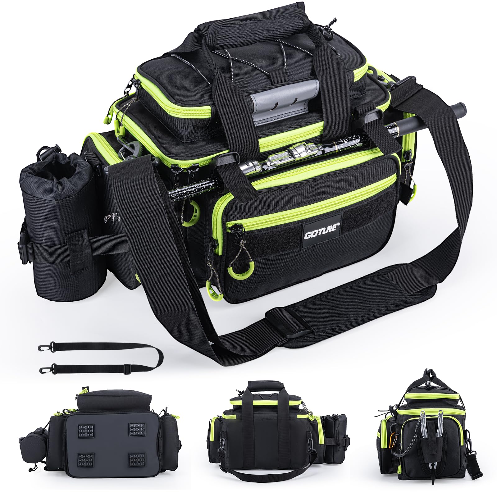 Goture Fishing Tackle Bag - Waterproof & Durable -12 Goture Fishing Tackle Bag - Waterproof & Durable -12