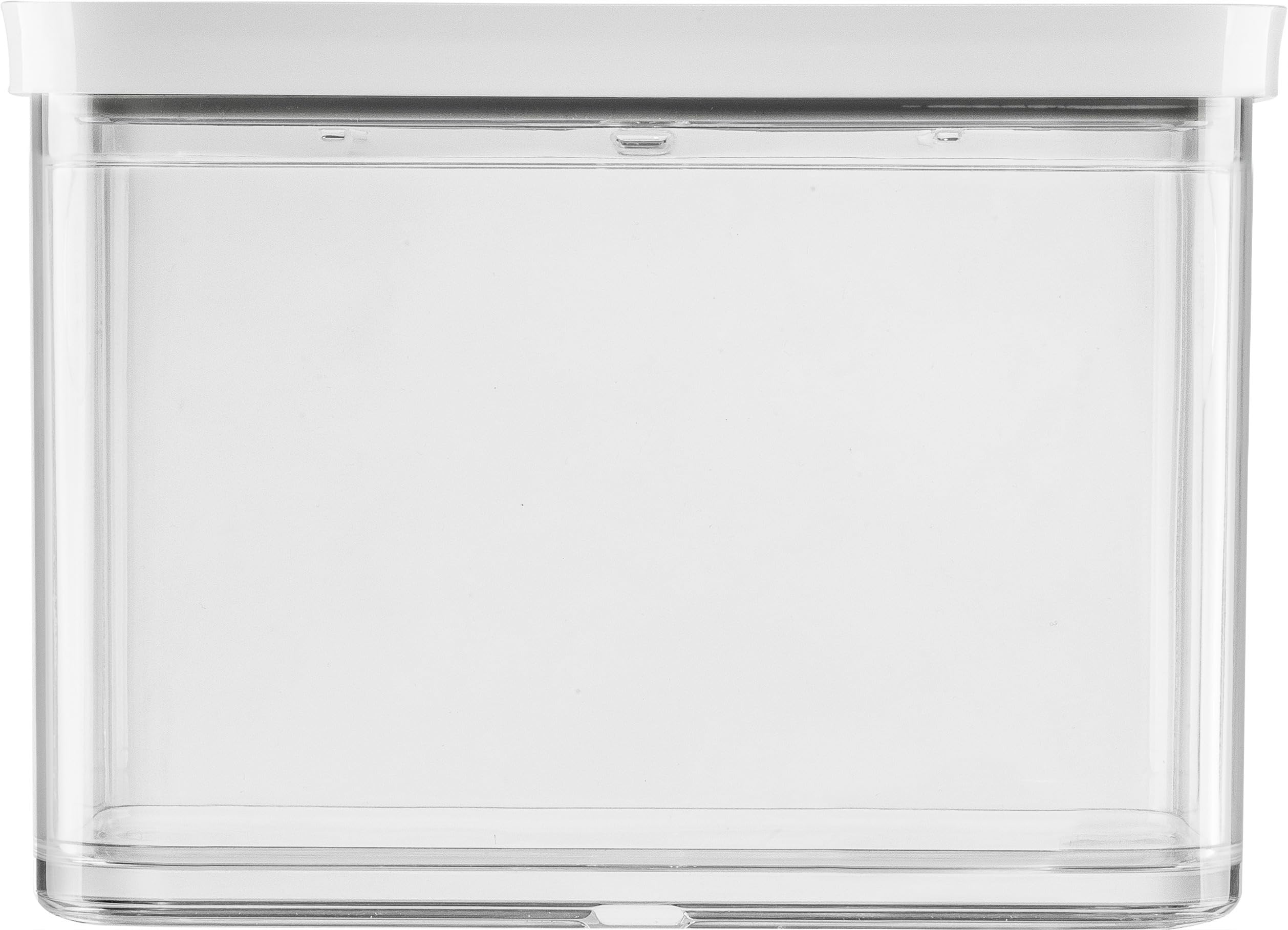 ZWILLING FRESH & SAVE CUBE Box, size 2M, modular & stackable container, airtight & vacuumable storage, dishwasher friendly, transparent