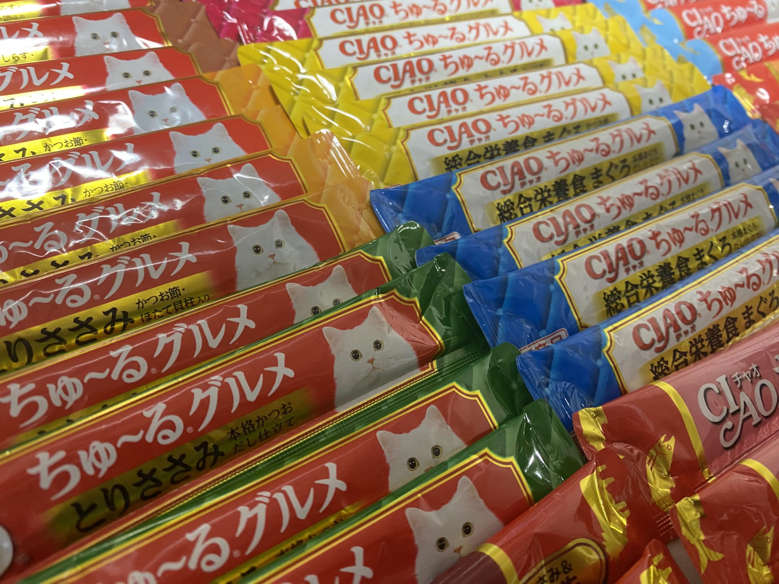 Amazon.co.jp: 【CIAO】ちゅ～る 猫用おやつ バラエティセット 14種類