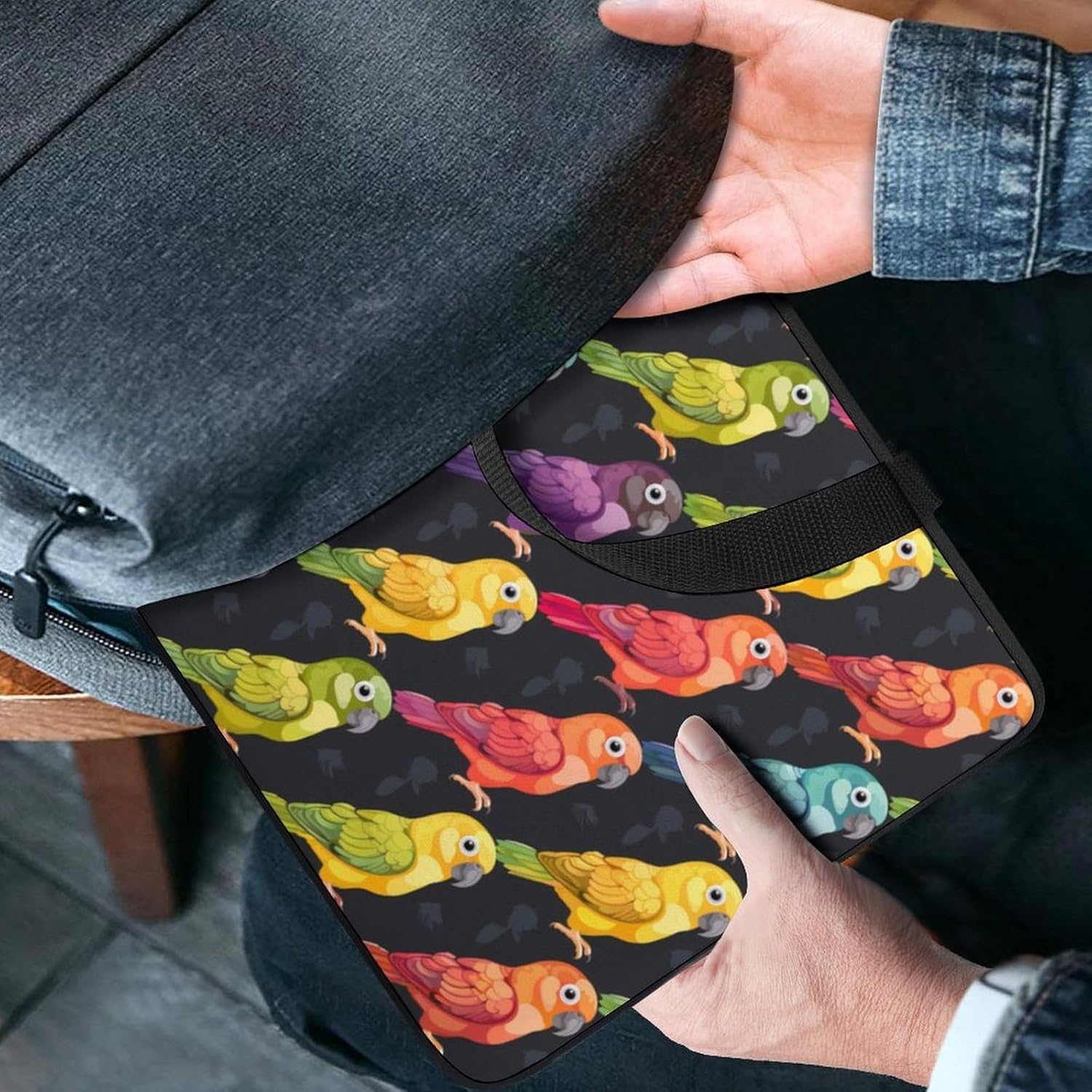 Conures Colorful Parrot Laptop Bag Print Computer Sleeve Case Protector Briefcase Totes for Women Men