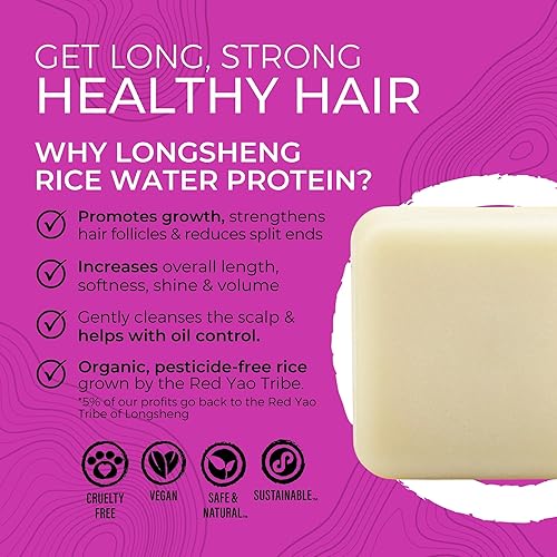 Miniatura 2 de VIORI Terrace Garden barra acondicionador (1) hecha a mano, agua de arroz y agentes naturales, sin residuos, sulfatos, parabenos, crueldad ni