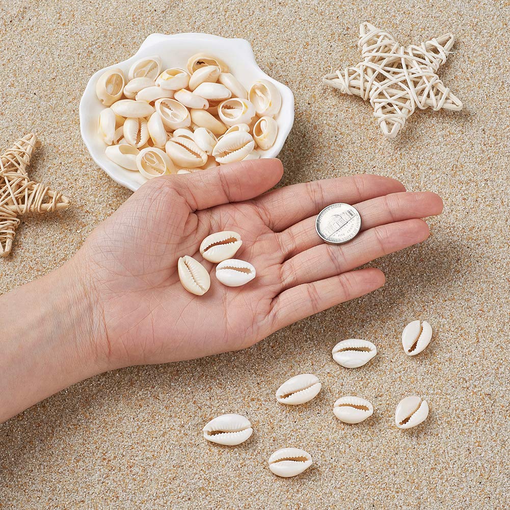 400 Perline In Conchiglia Naturale Spirale, Foro 1mm, Per Gioielli Fai