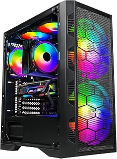 Raidmax X6 Series Tempered Glass RGB Fan ATX Computer Gaming Case (Black RGB 2 Fans)
