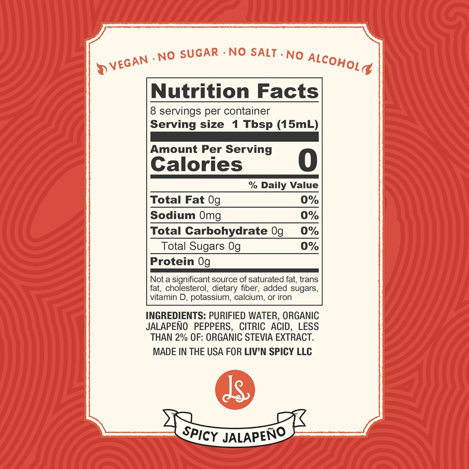 Liv’n Spicy | Spicy Jalapeño Elixir | 3 Pack | Zero Calorie Cocktail Mixer | Vegan | Sugar-Free | Organic Jalapeño Infusion | Guilt-Free Heat | Drink Enhancer | Margaritas, Bloody Marys, Mocktails | 4 fl oz