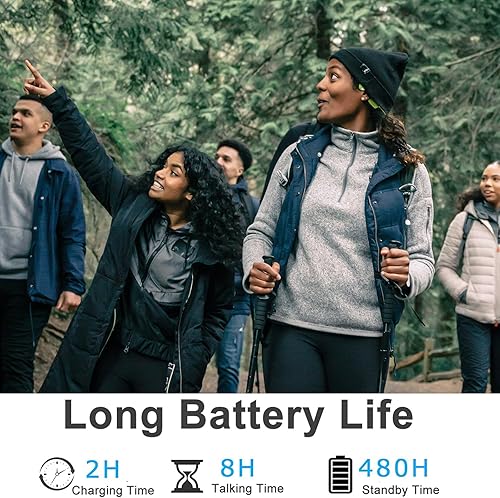 Miniatura 9 de Auriculares Bluetooth de conducción ósea impermeables, auriculares abiertos inalámbricos, deportivos, a prueba de sudor, con micrófono, conducción