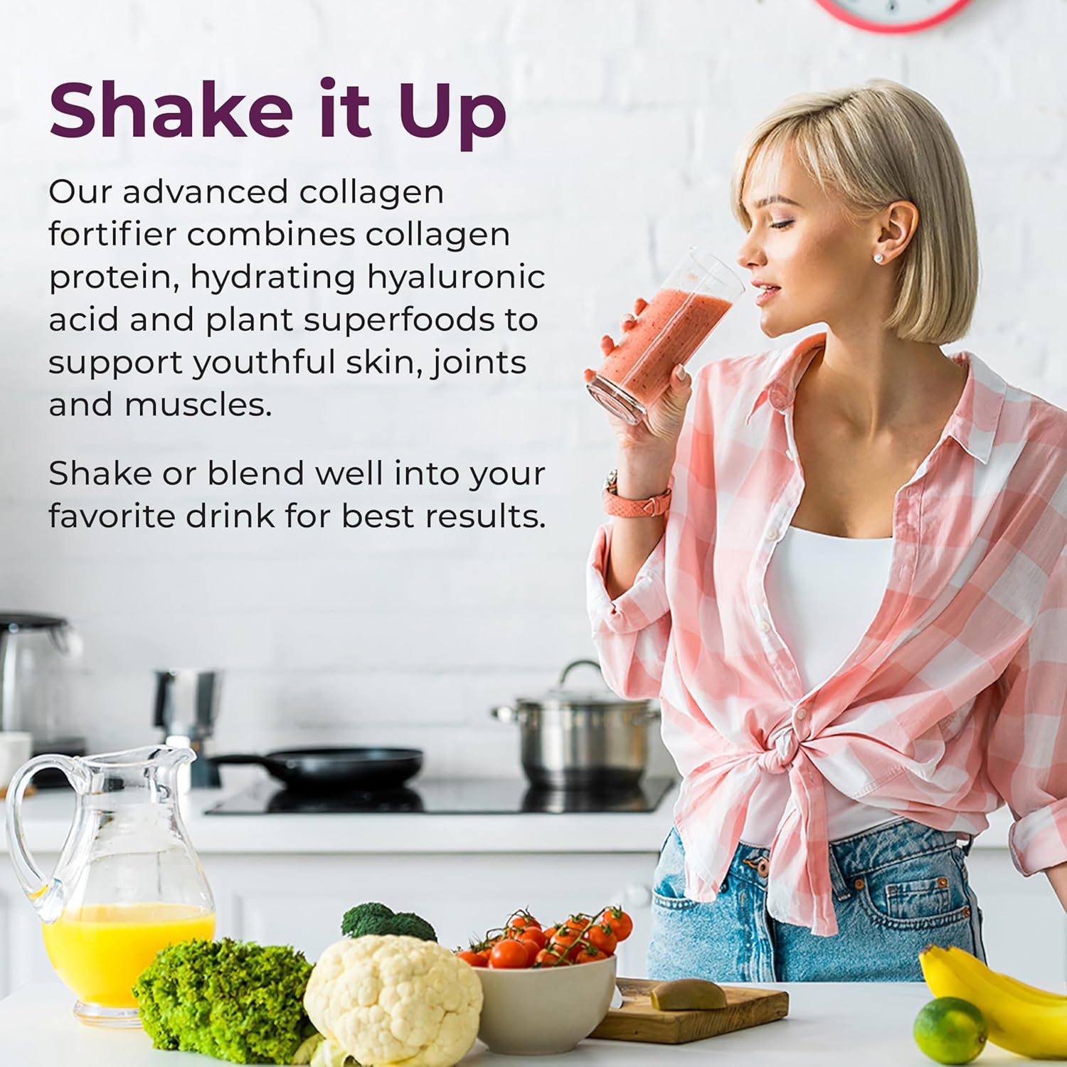 Body Kitchen Youthful Beauty Advanced, Collagen Peptides Powder for Beautiful Hair Skin Nails, Resveratrol and Hyaluronic Acid for Anti-Aging & Antioxidant Support, Grass Fed (Pack of 2)