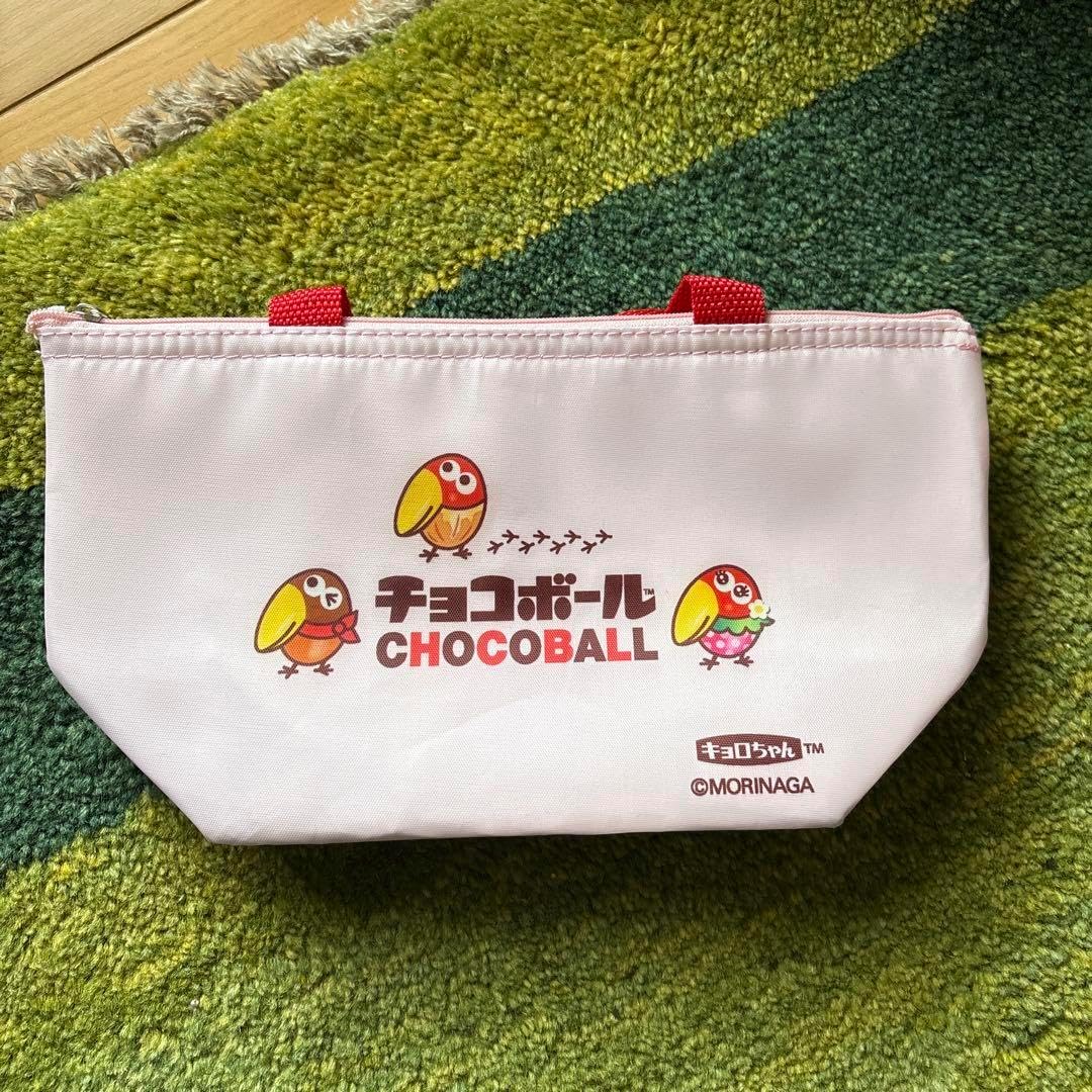 チョコボール 保冷バッグ ピンク