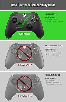 SeriesPro Controller Skin for Xbox Series X & S Protector Ergonomic Soft Studded Anti-Slip Silicone Rubber Gel Grip Case, 1 Cover + 8 Raised Thumb Grip Caps (NOT for Elite 1/2) (Black)