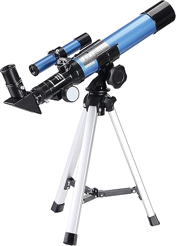 AOMEKIE Telescopios reflectores para adultos principiantes de astronomía de 2.992in27.559in con adaptador de teléfono, controlador Bluetooth,