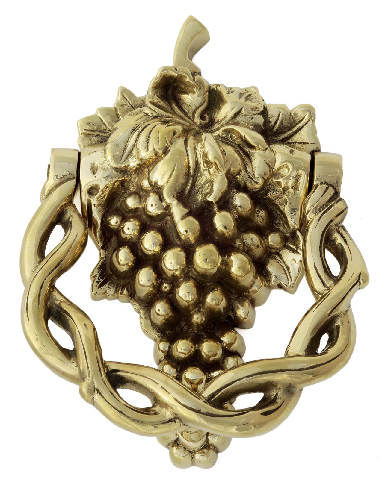 Castelion® Solid Brass Grape Vine Door Knocker