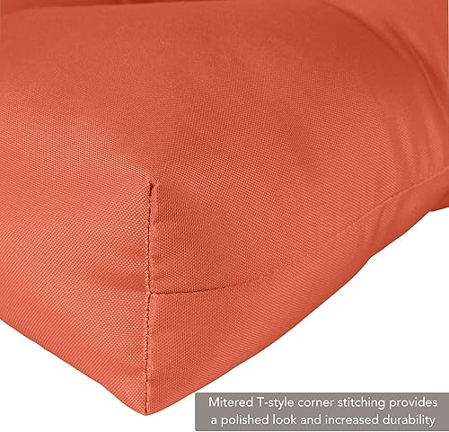 Miniatura 4 de Greendale Home Fashions Cojines para silla de respaldo alto de 44 x 22 pulgadas, 1 unidad (paquete de 1), óxido