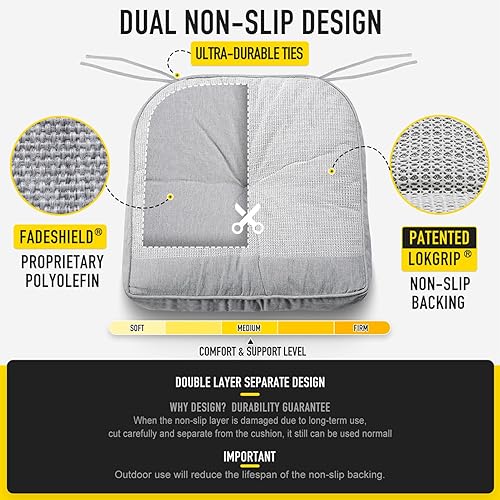 Miniatura 5 de SUNROX FadeShield - Cojín antideslizante de espuma viscoelástica, resistente al agua, almohadillas gruesas y duraderas, juego de cojines de asiento