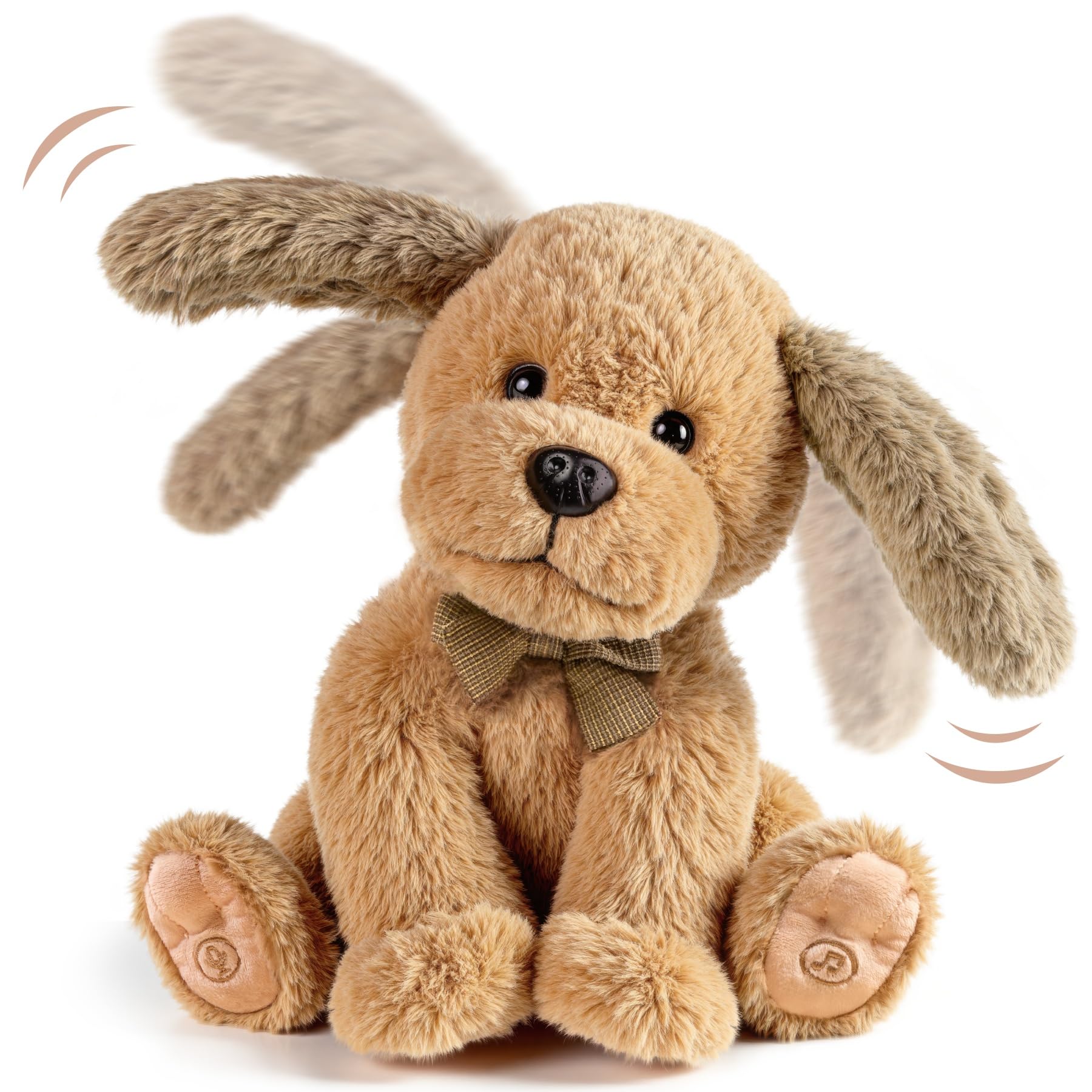 OR OR TU Electronic Plush Toy Dog for Kids Soft Electronic Pets Puppy Fanning Ears Singing