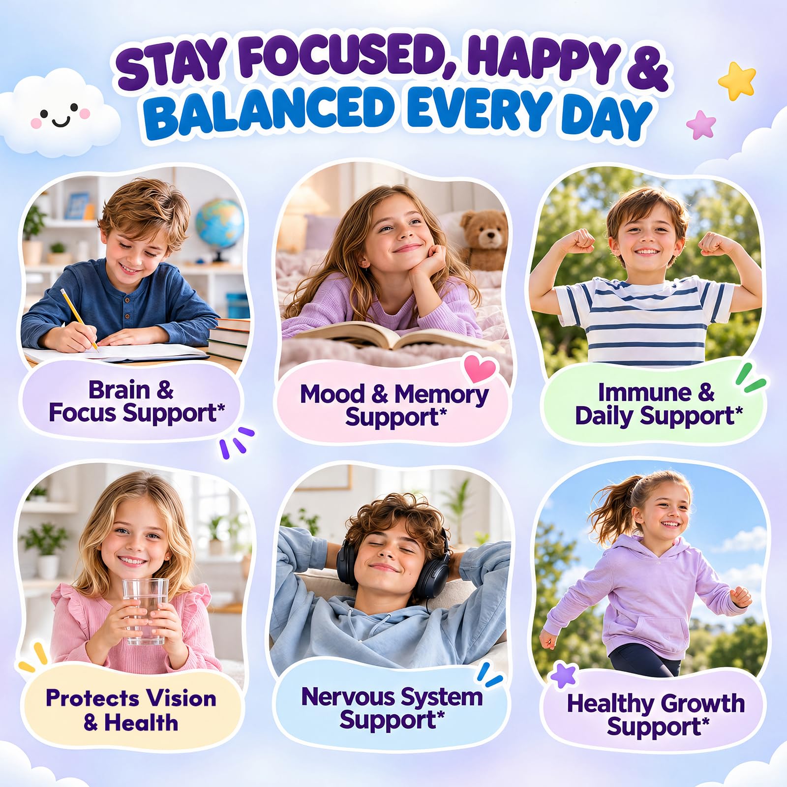 Folinic Acid for Kids, Active Folate B9 Liquid with D3, C, R5P B2, P5P B6, B12, Magnesium , Zinc, L-Theanine and Citicoline for Brain, Focus, Mood, Memory and Immune Support, Mixed Berry, 2 Fl Oz — Amazon image 4