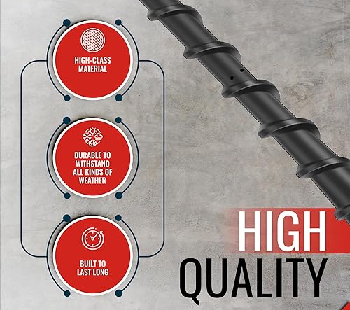 Miniatura 2 de ICBEAMER - Antena de goma flexible en espiral, negro mate, 7 pulgadas, para camiones, automóviles y camionetas, interior de metal de cobre, bobina