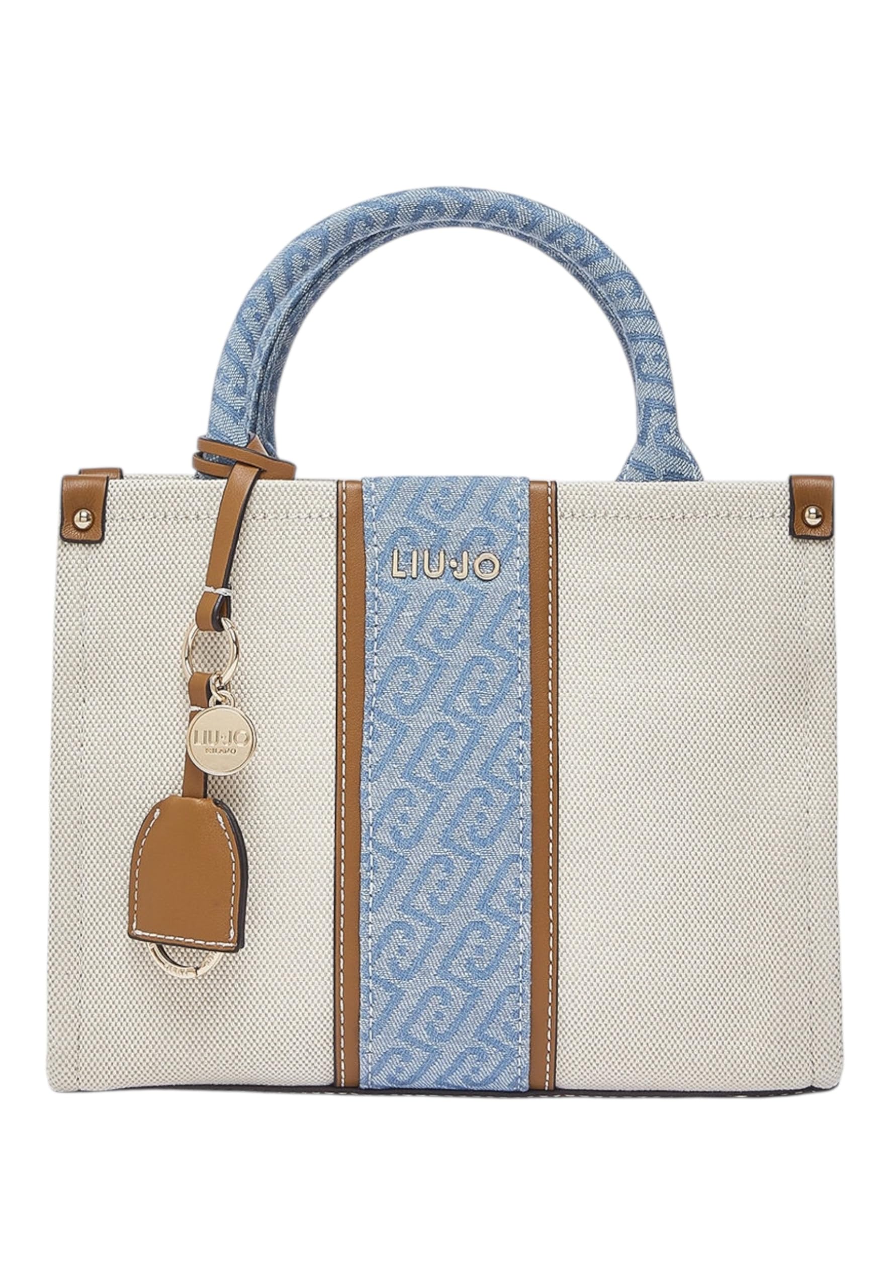 Liu Jo borsetta borsa a tracolla Ridhi Tote Bag Neutro/Denim avorio