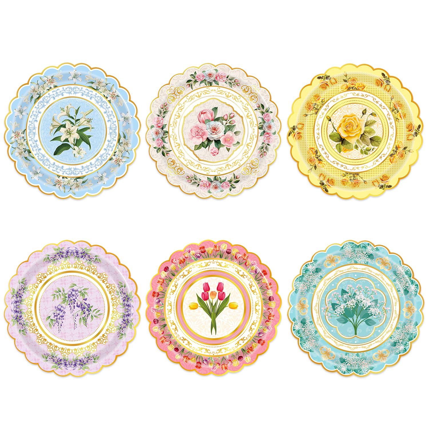 Assiette Paques Vaisselle Carton Pâques Pour 20 Personnes - Assiettes, Serviettes - Décoration Table - Fête Vaisselle Pour 20 Personnes