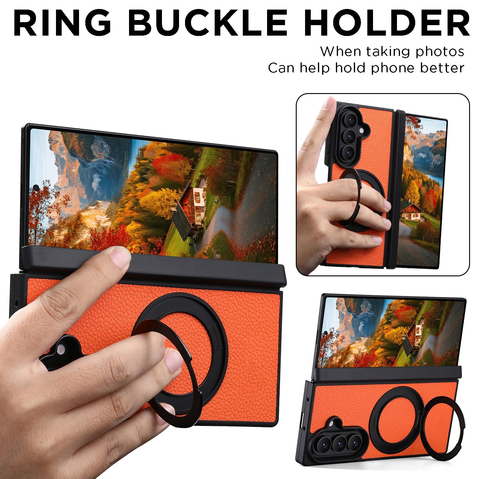 Magnética Funda para Samsung Galaxy Z Fold 8 Ultra, Bisagras Protección