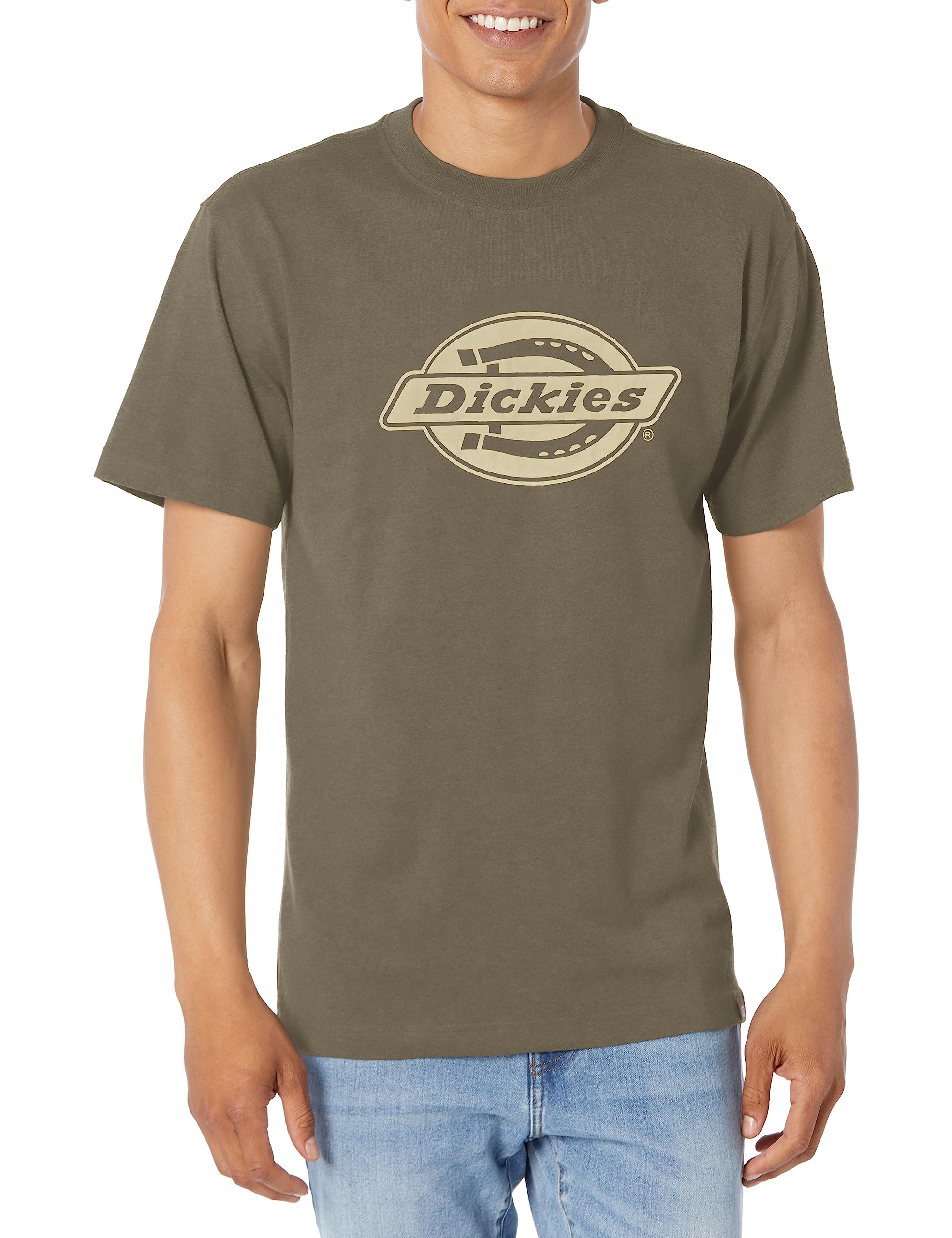 Dickies Logo Heavyweight SS Tee, Moss, 3XL