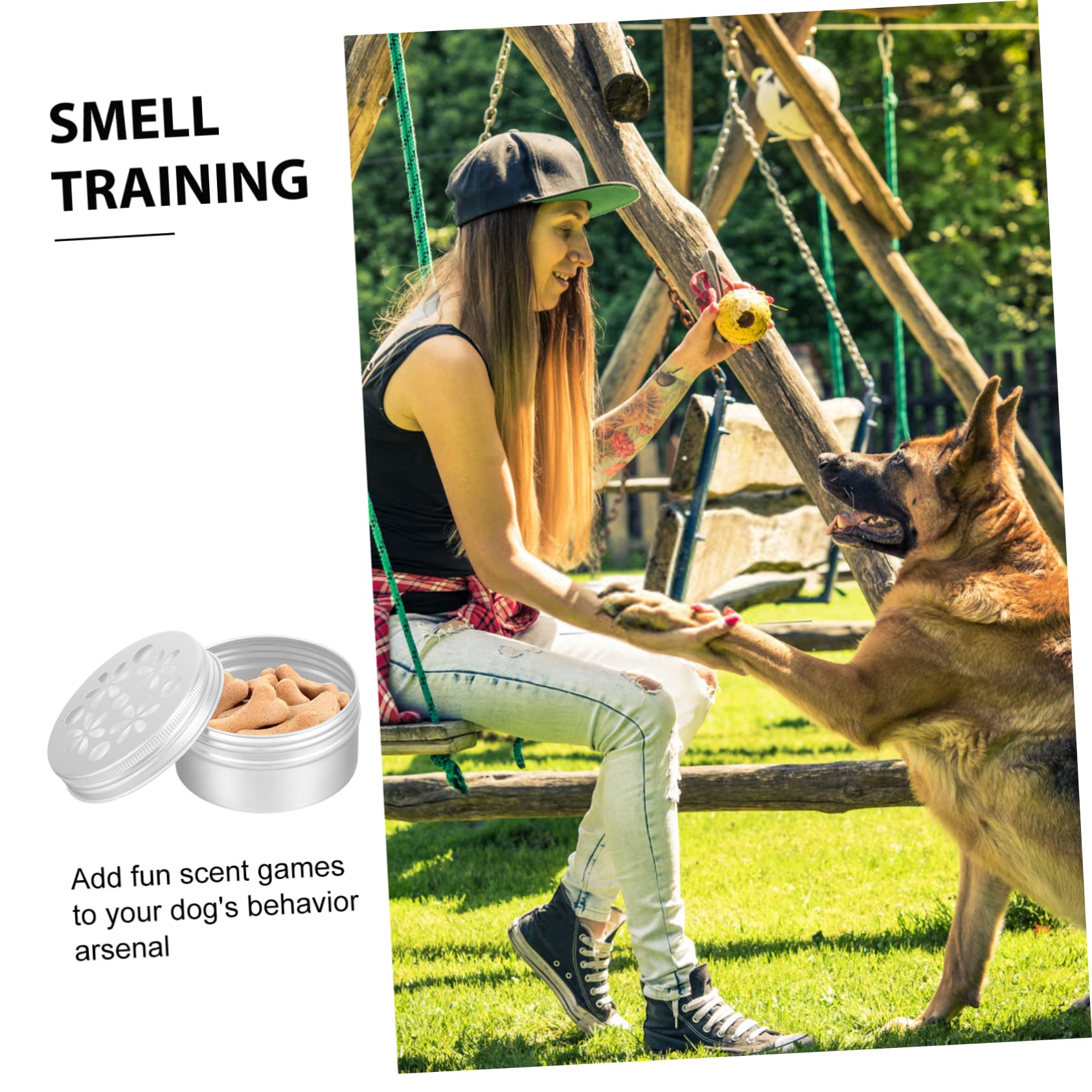 10piezas Cajas De Aluminio para Entrenamiento Olfativo Perros Portátiles y Seguras Accesorios para Estimular La Nariz Uso Entrenamiento Canino y Mejora del Olfato