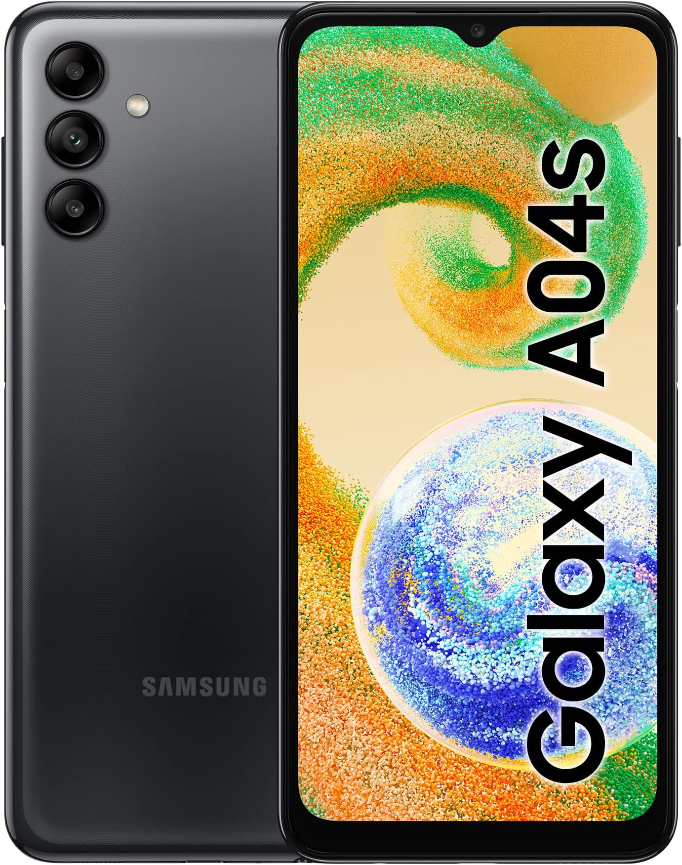 Samsung Galaxy A04s 6.5-inch Android Smartphone, Awesome Black 3 Year Warranty (UK Version)