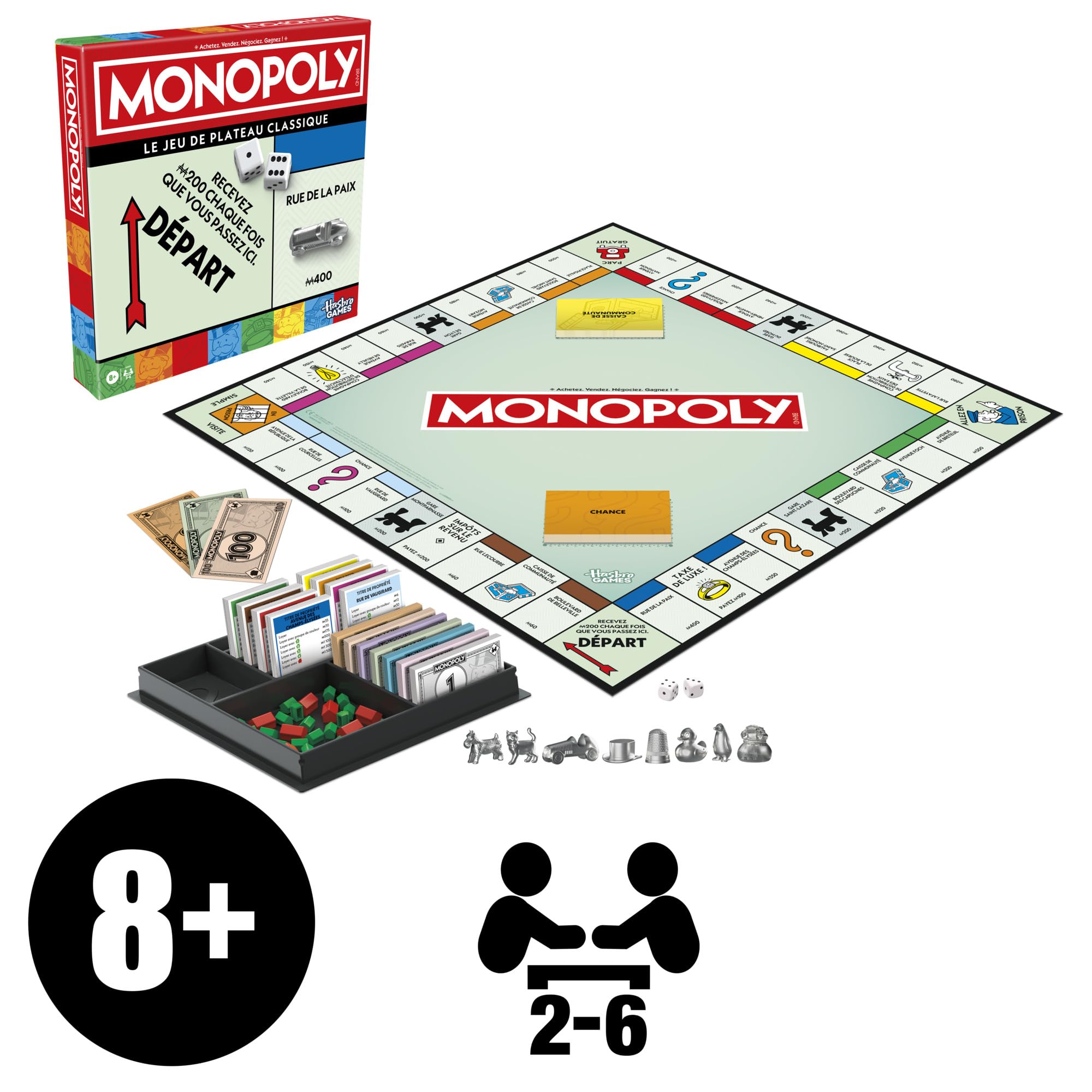 MONOPOLY CLASSIQUE Hasbro HAOG0009101