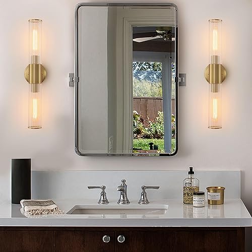 Miniatura 6 de Juego de 2 apliques de pared para baño, color negro mate, juego de 2 lámparas de pared modernas, apliques de metal con pantalla de vidrio blanco,