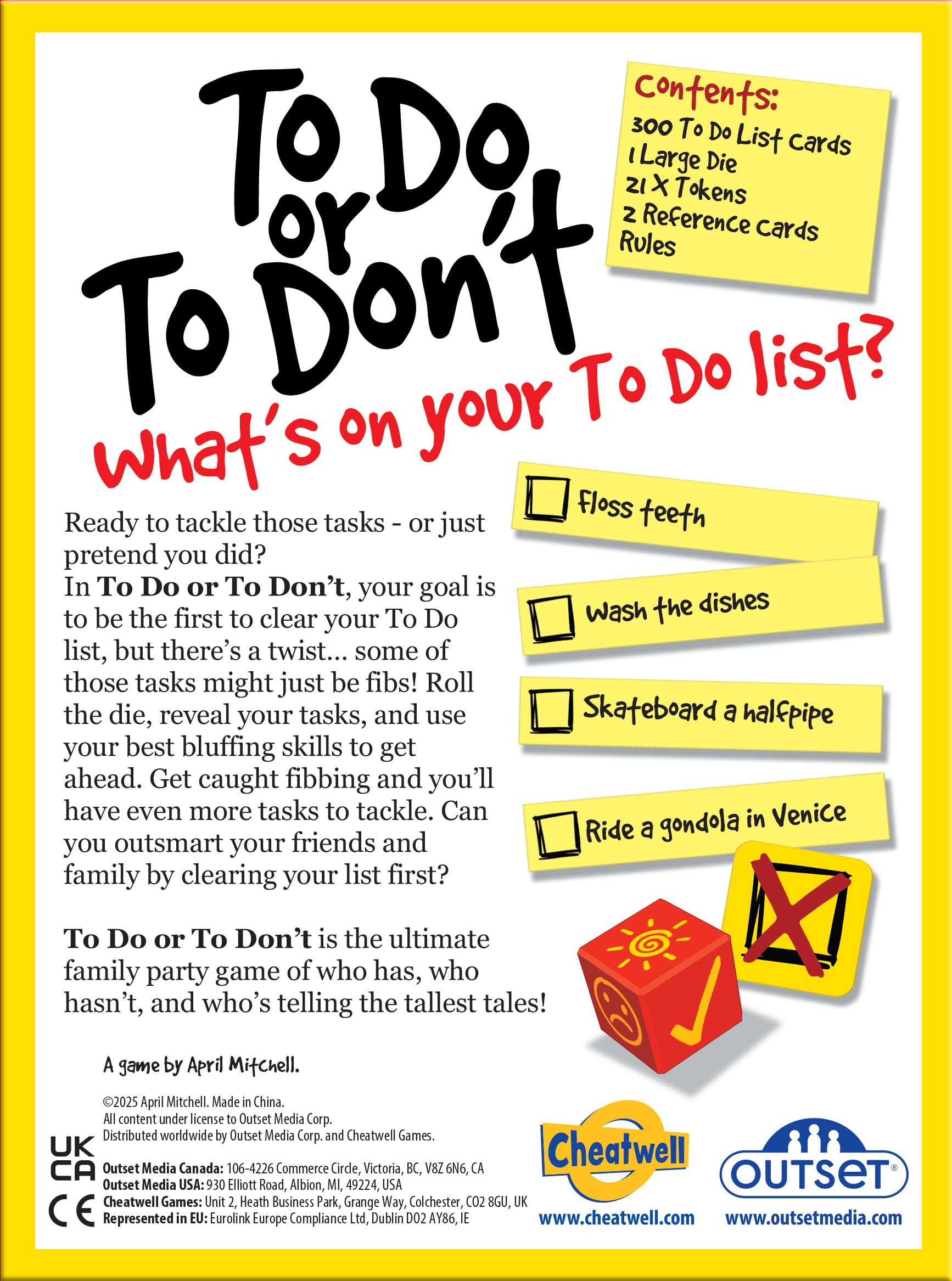 Cheatwell Games To Do Or To Don't, Family Party Game, Bluffing Card Game, Ages 10+, Blue and White, 152 x 203 x 64 mm - Image 2