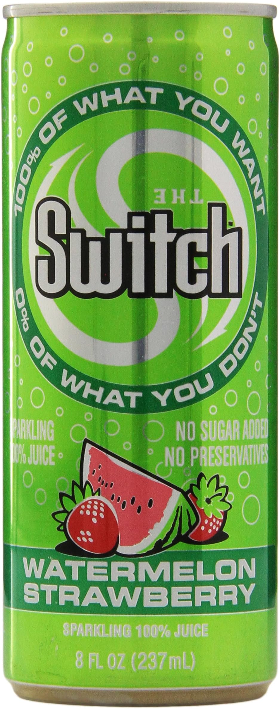 The Switch Sparkling Juice, Watermelon Strawberry, 8- Fl. Oz Cans (Pack of 24)