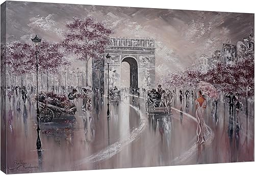 Jaxson Rea Isabella - Lienzo envuelto en galería de fotos vintage Glimpse, Paris Flair II, 42 x 28 pulgadas