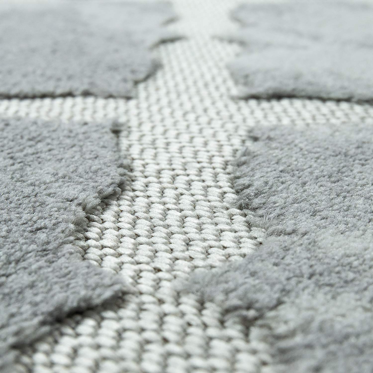 Paco Home Tapis Intérieur & Extérieur Terrasse Et Balcon Résistant Aux Intempéries Moderne Motif Géométrique, Dimension:120x170 cm, Couleur:Gris 2