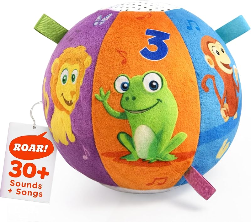 Pelota interactiva para bebé con más de 30 sonidos y canciones | Juguetes para niños y niñas de 1 año | Juguetes para bebés de 6 a 12 meses o más | Pelota musical para gatear para niños de 1 a 3 años | Primer regalo de cumpleaños